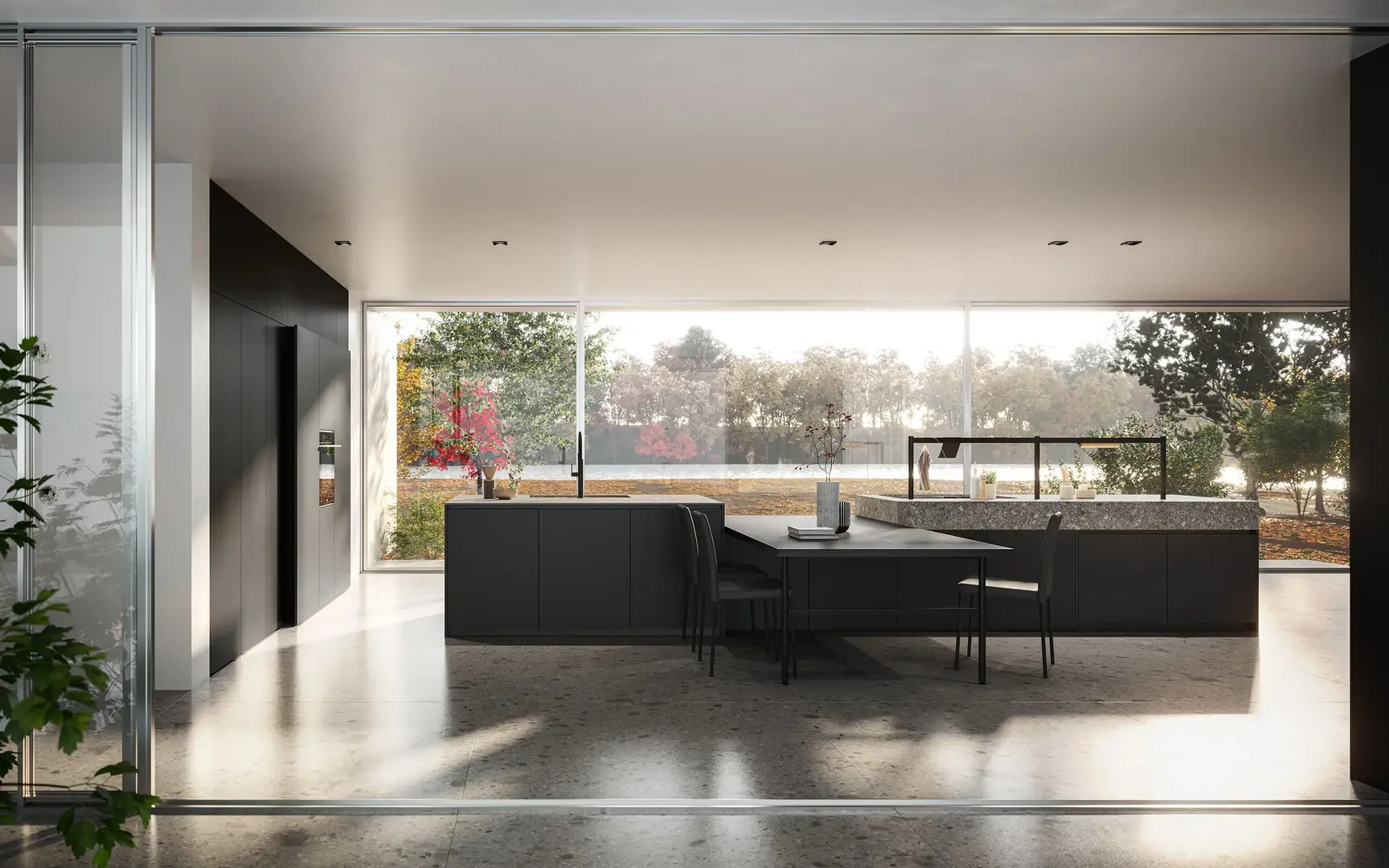 Cucina Kalì moderna e raffinata con effetto pietra a Lodi Cucina Kalì moderna e raffinata con effetto pietra a Lodi