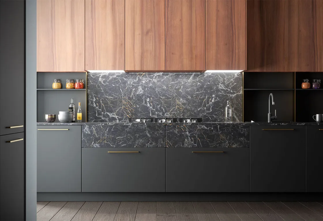 Laminato effetto pietra in cucina Kalì
